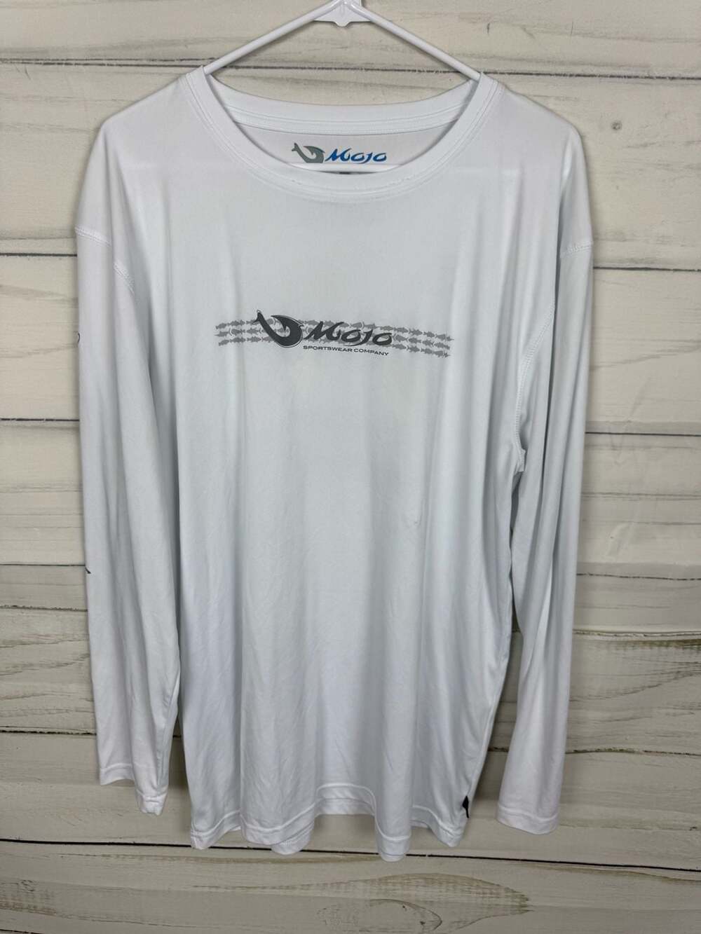 Mojo Sportswear Company UPF 50+ Performance Fishing L/S Shirt with Bass Graphic